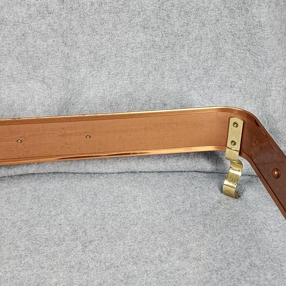 Vintage De La Cuisine Copper Brass Casserole Dish Stand Rectangula Buffet Server